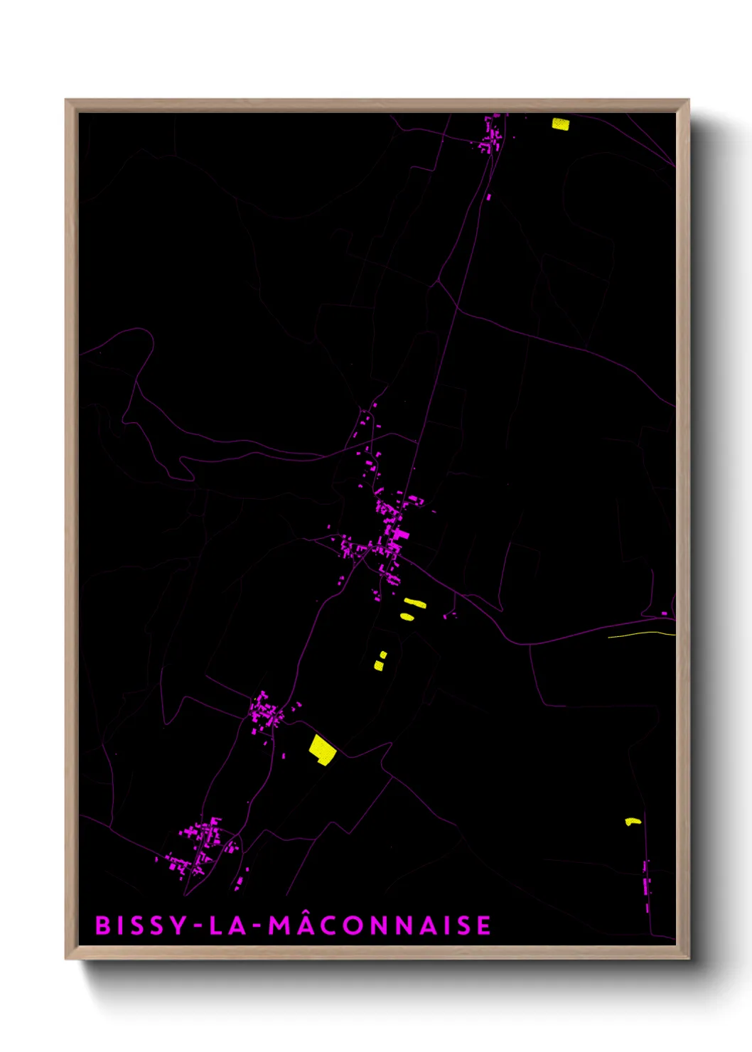 Un poster carteBissy-la-Mâconnaise