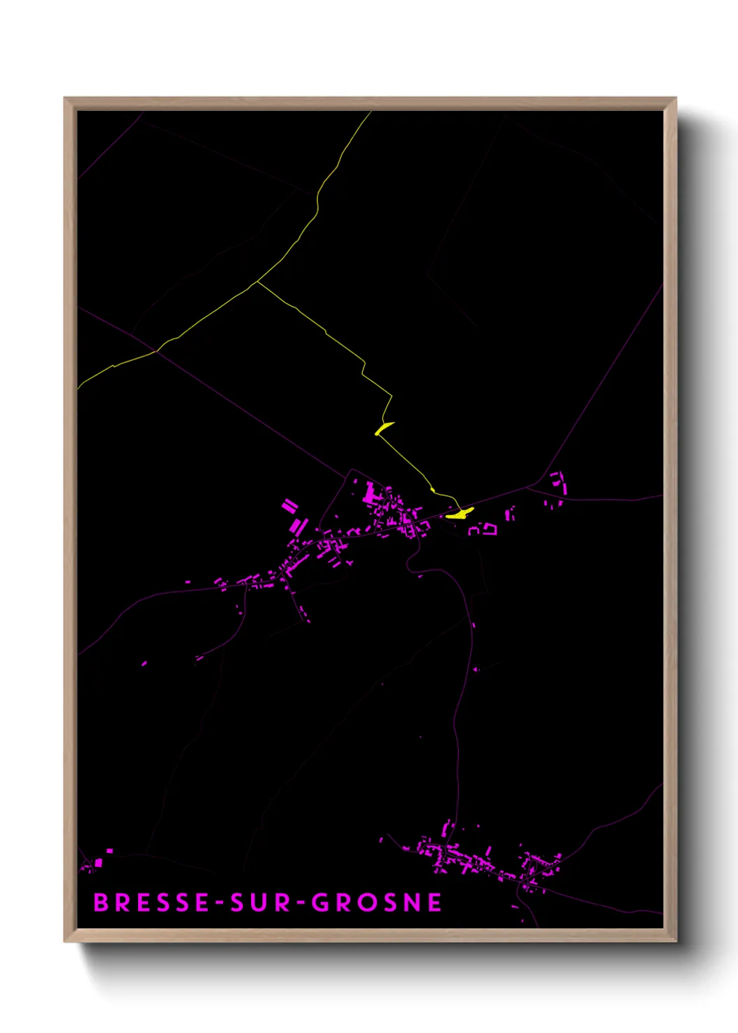 Un poster carteBresse-sur-Grosne
