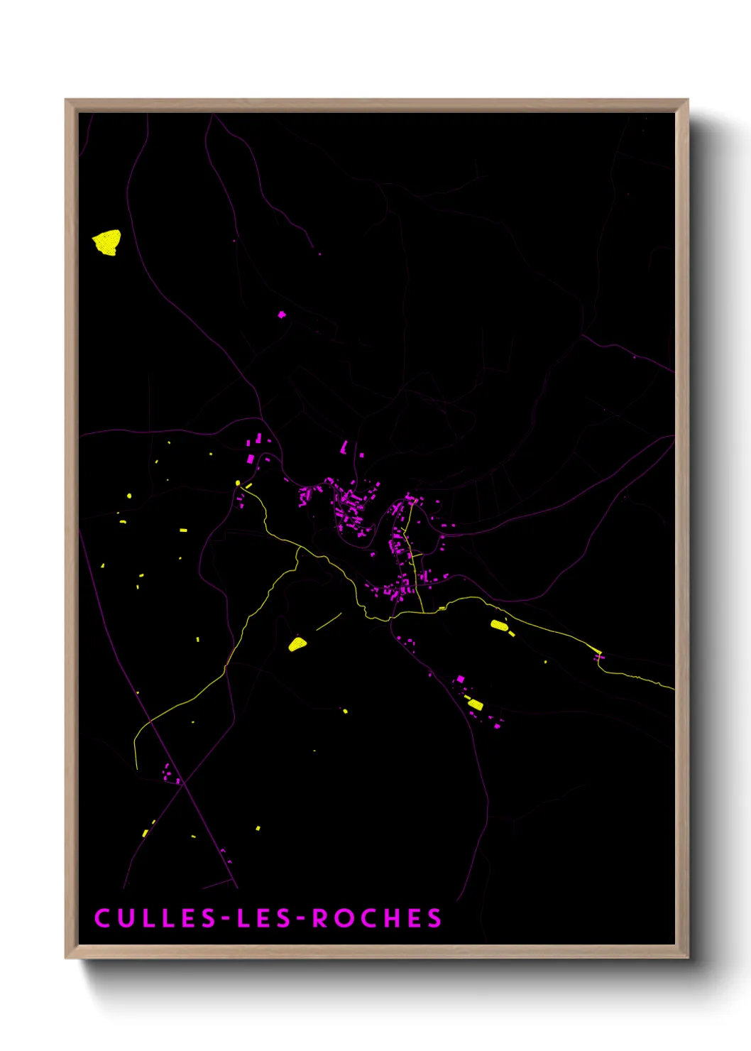 Une affiche de carte sur Culles-les-Roches