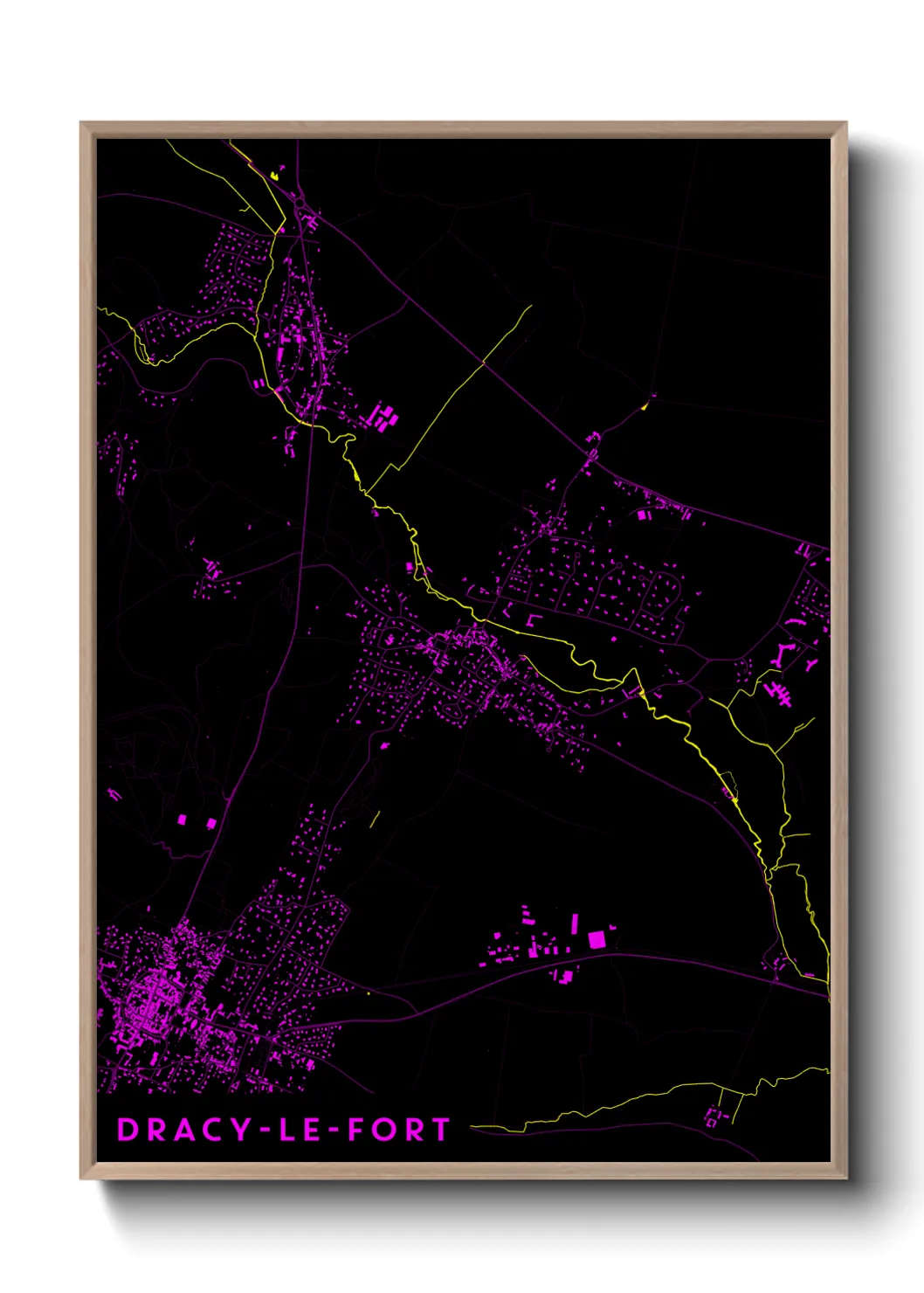 Un poster carteDracy-le-Fort