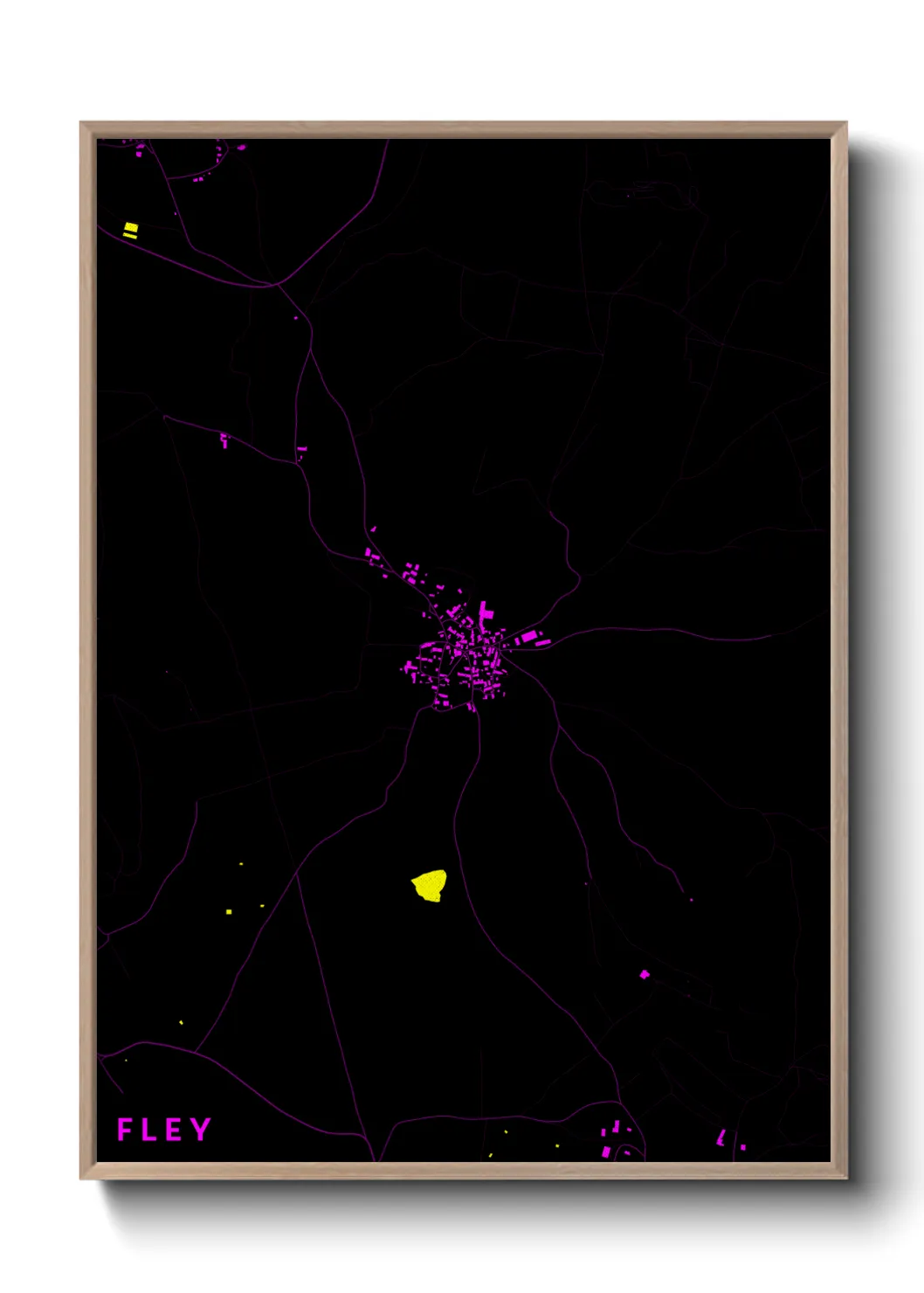 Une affiche de carte sur Fley