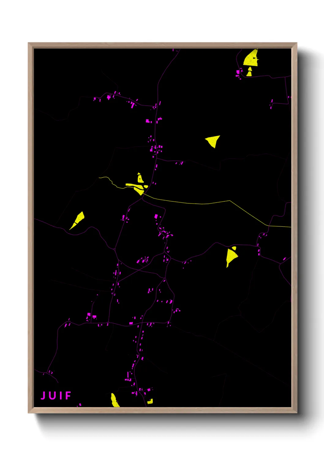 Une affiche de carte sur Juif