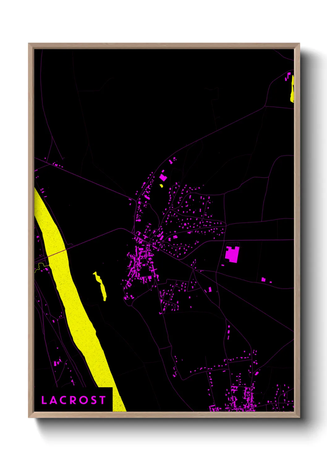 Une affiche de carte sur Lacrost
