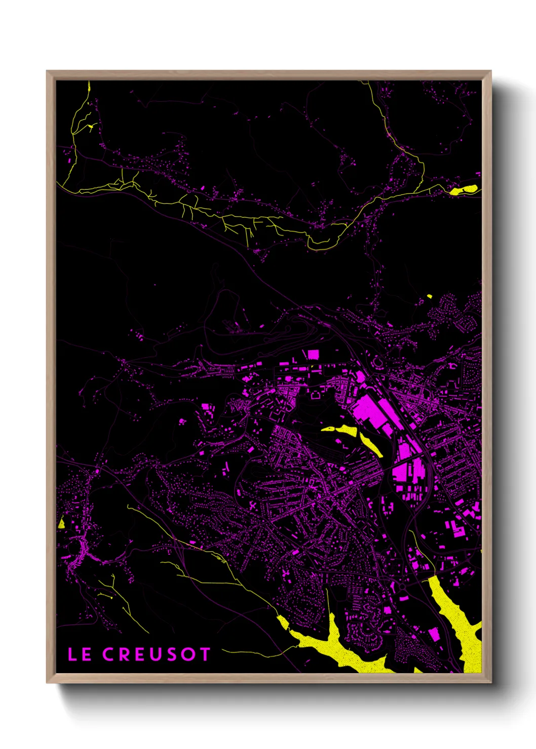 Un poster carteLe Creusot