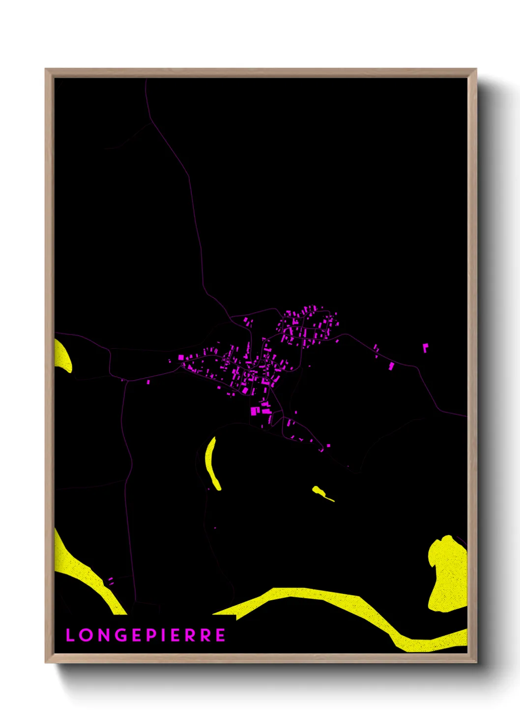 Une affiche de carte sur Longepierre