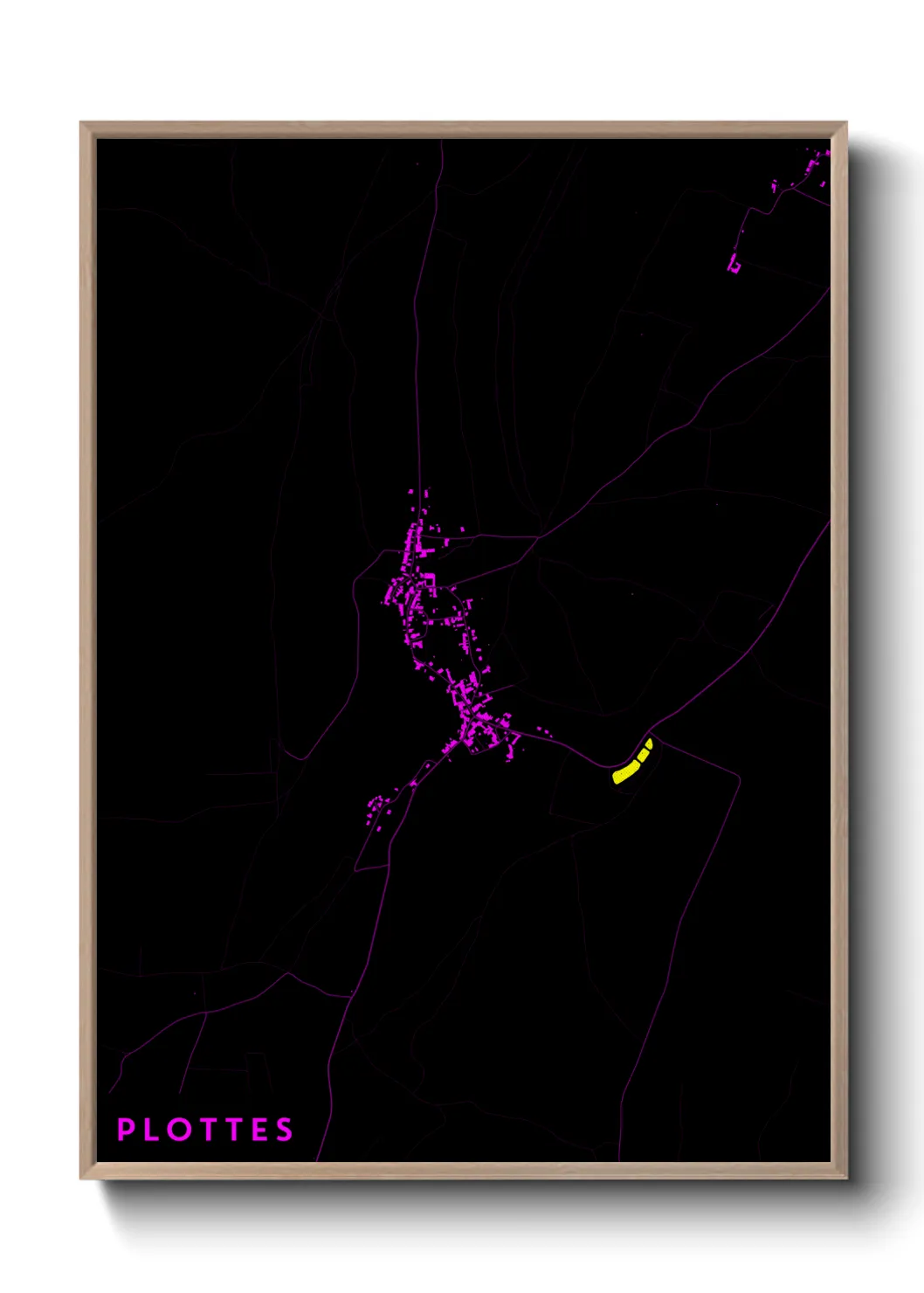 Une affiche de carte sur Plottes