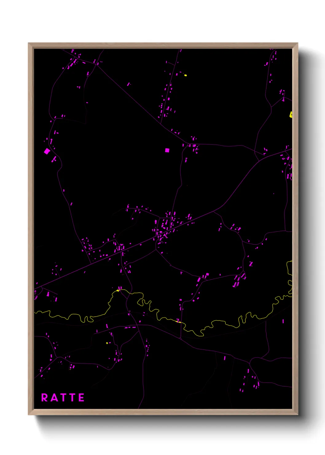 Une affiche de carte sur Ratte