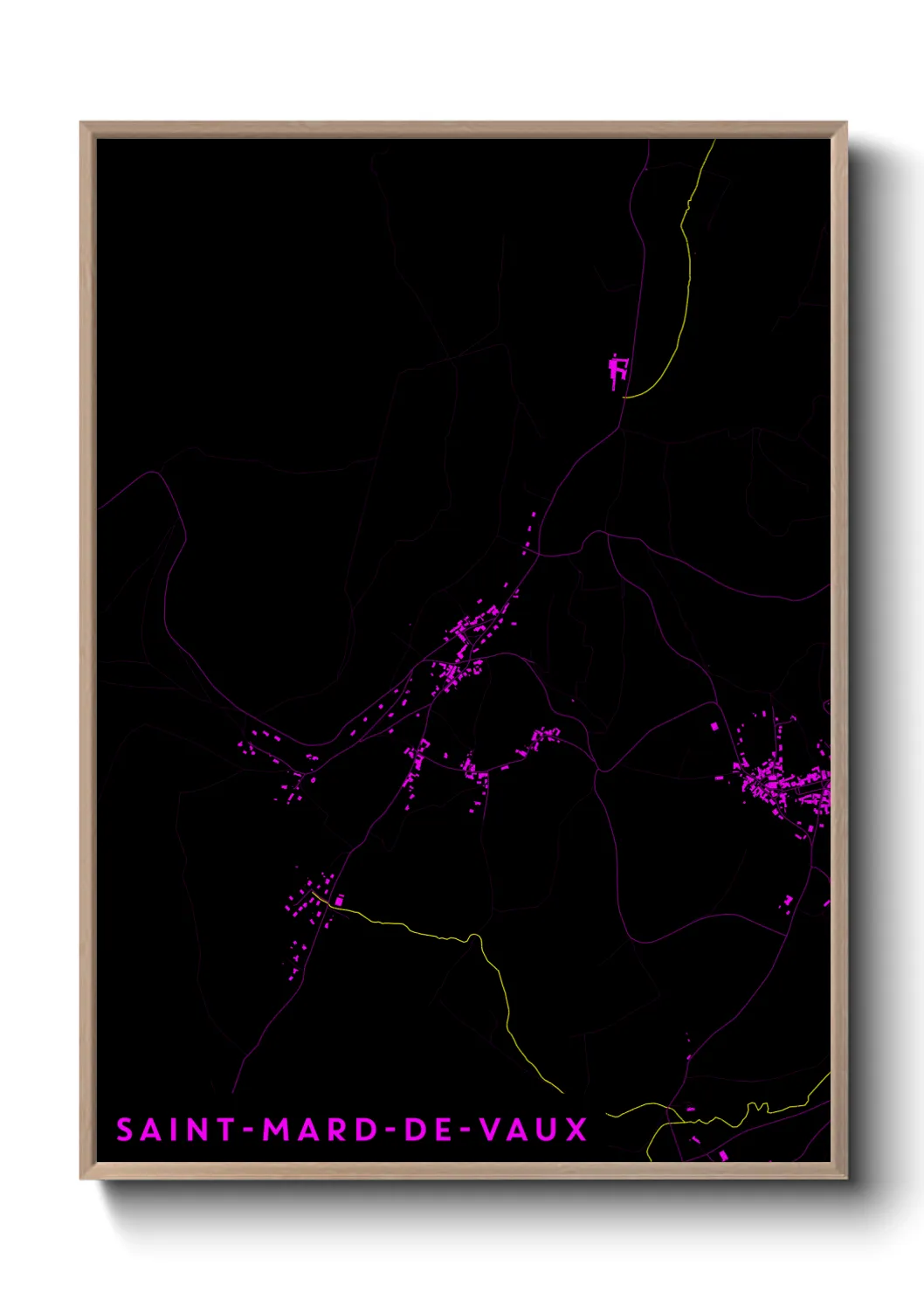 Un poster carteSaint-Mard-de-Vaux