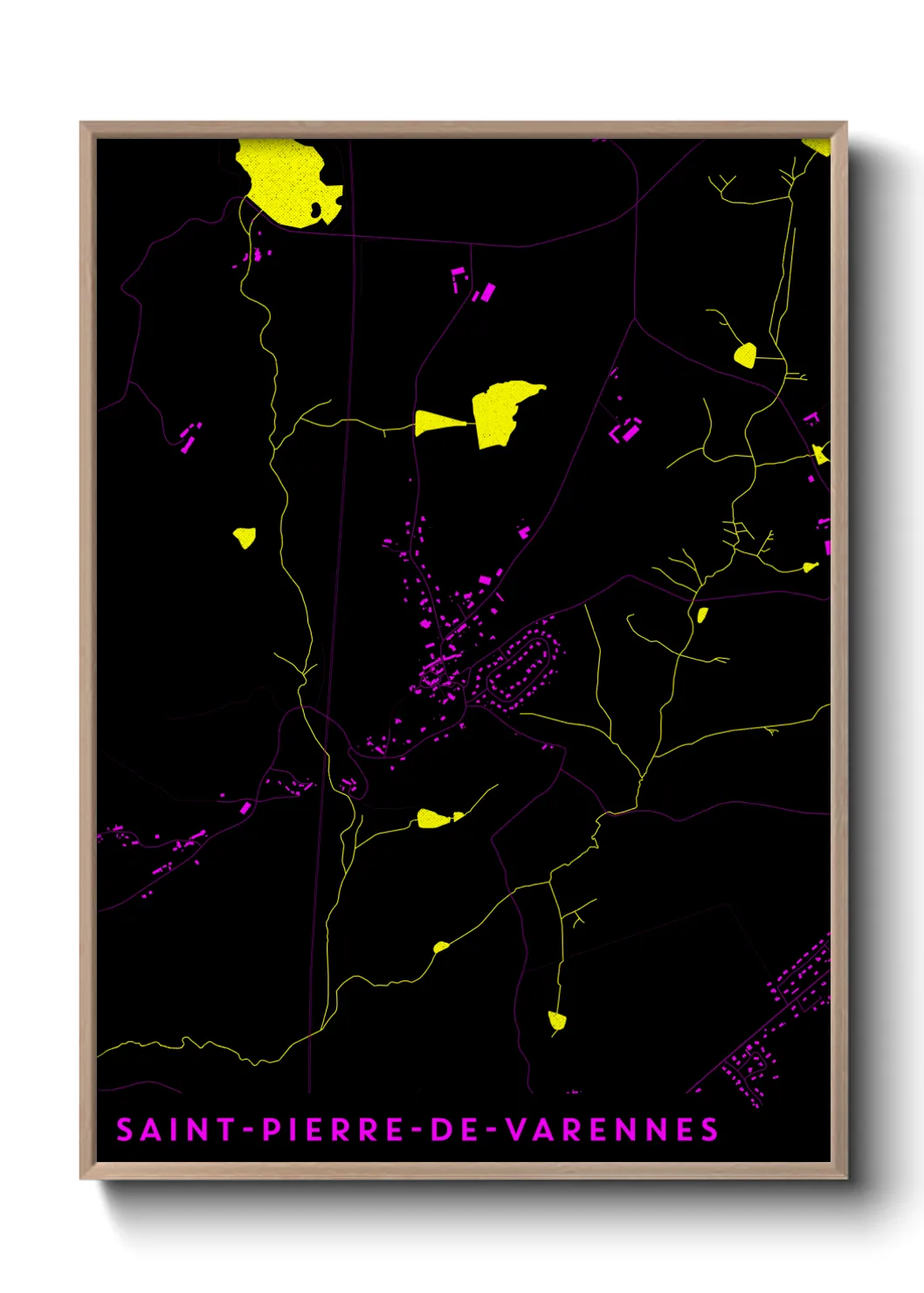 Un poster carteSaint-Pierre-de-Varennes