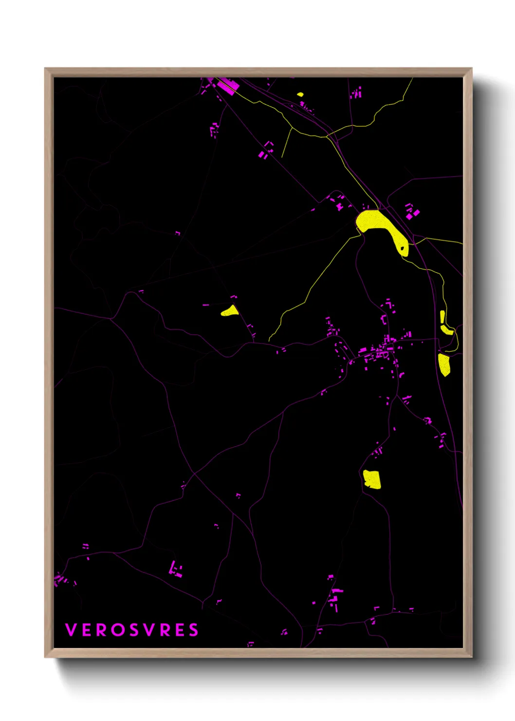 Une affiche de carte sur Verosvres