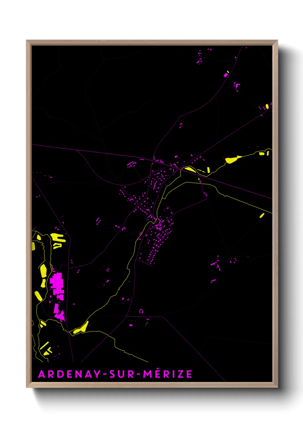 Une affiche de carte sur Ardenay-sur-Mérize