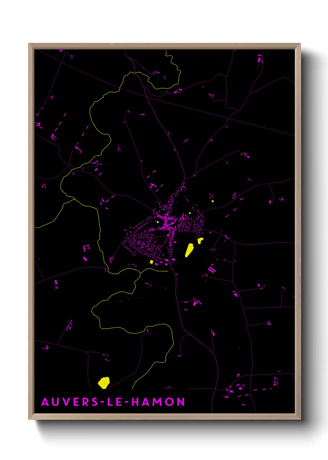 Un poster carteAuvers-le-Hamon