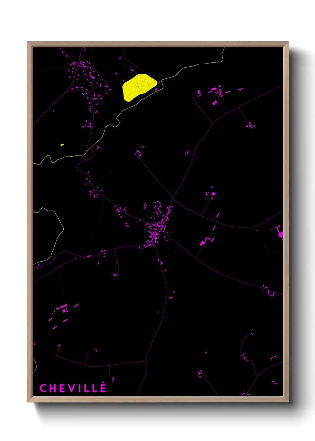 Une affiche de carte sur Chevillé