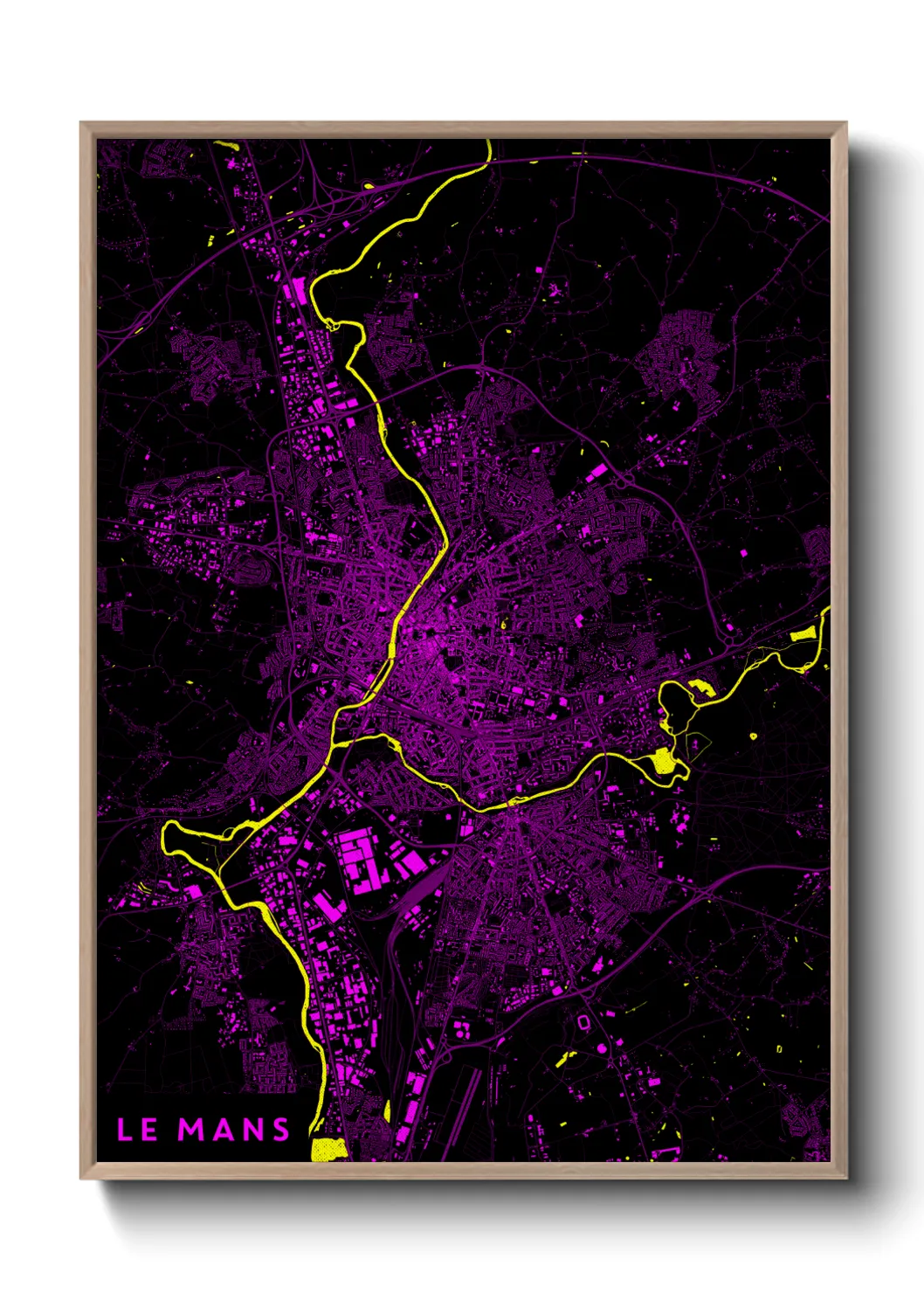 Un poster carteLe Mans