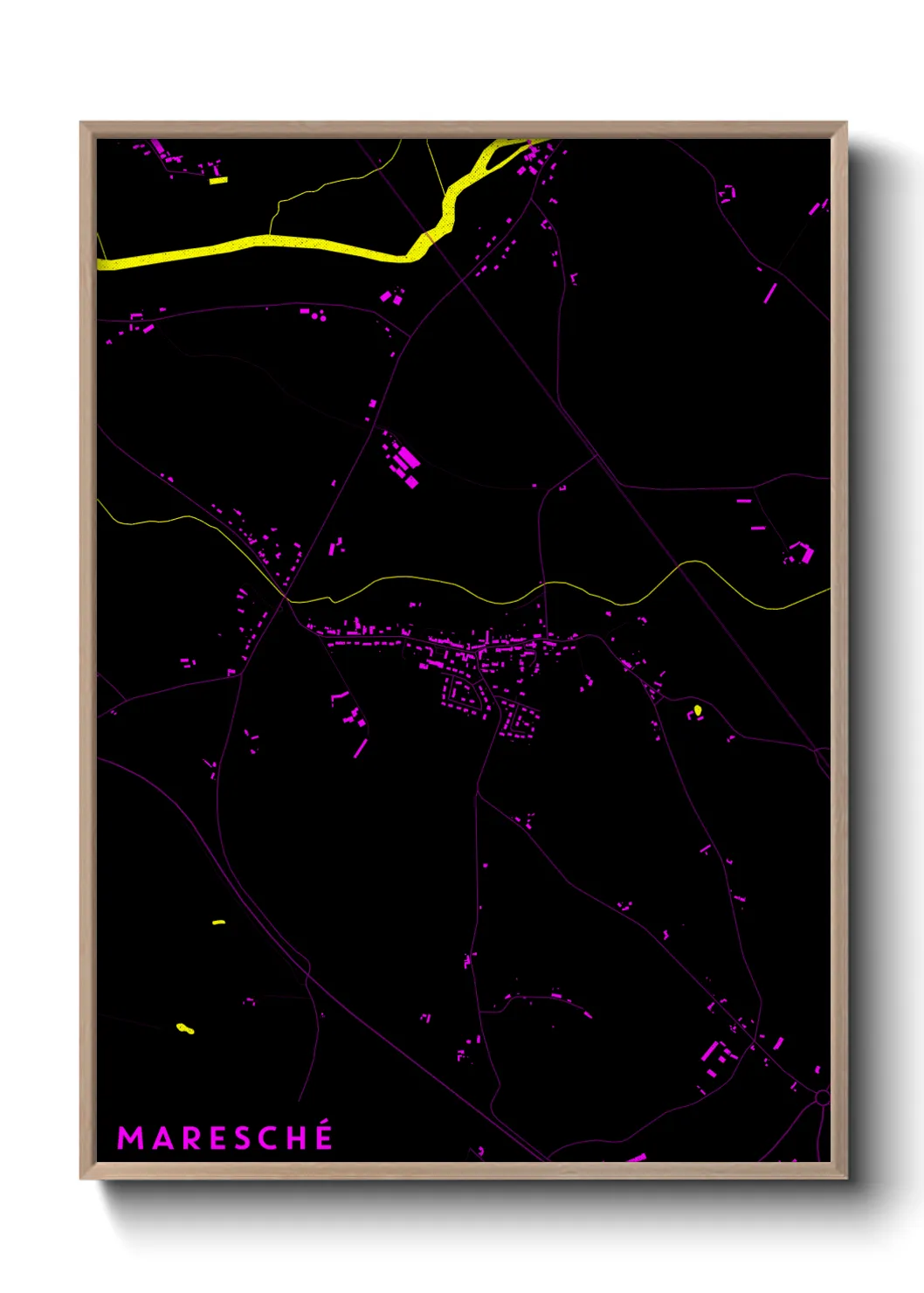 Une affiche de carte sur Maresché