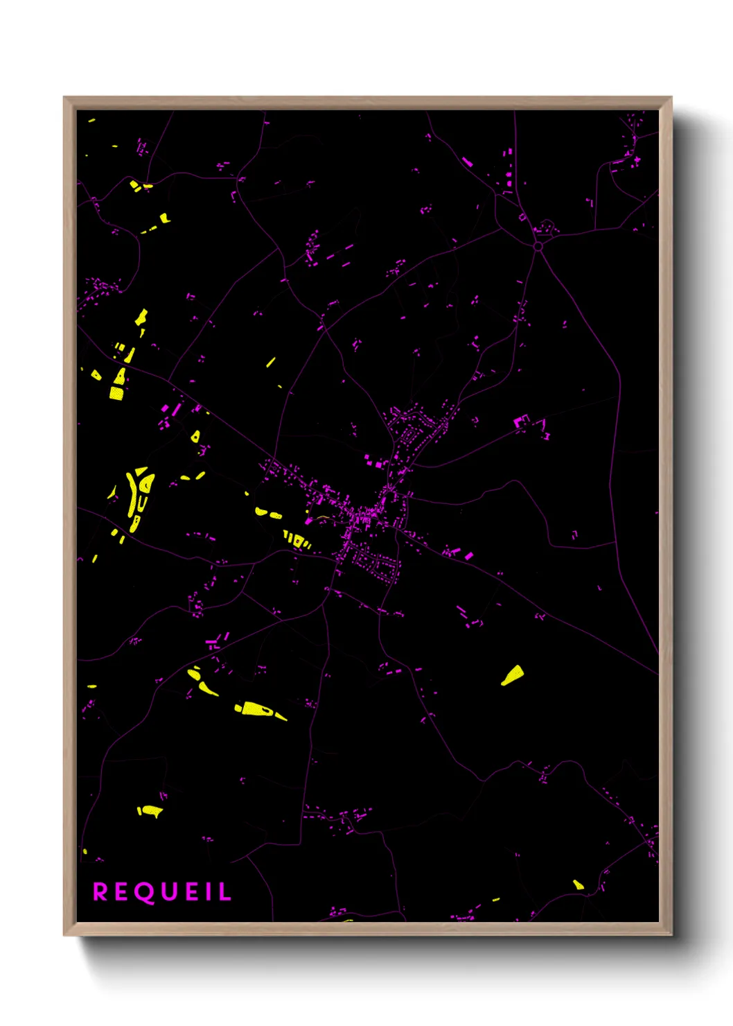 Une affiche de carte sur Requeil