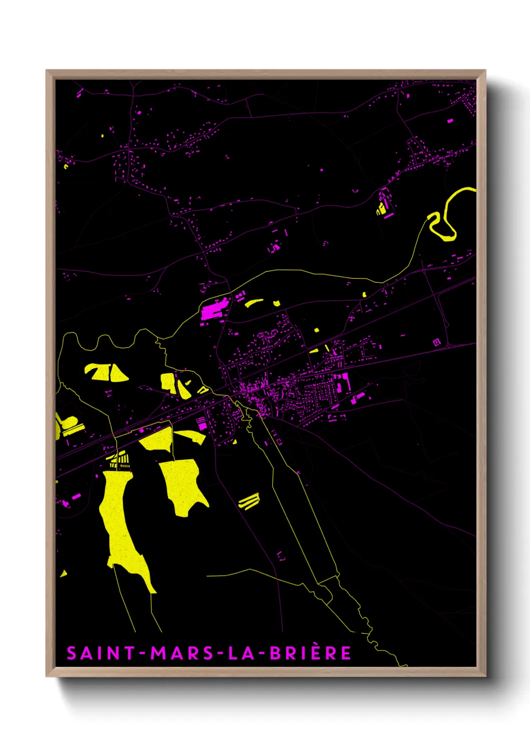 Un poster carteSaint-Mars-la-Brière