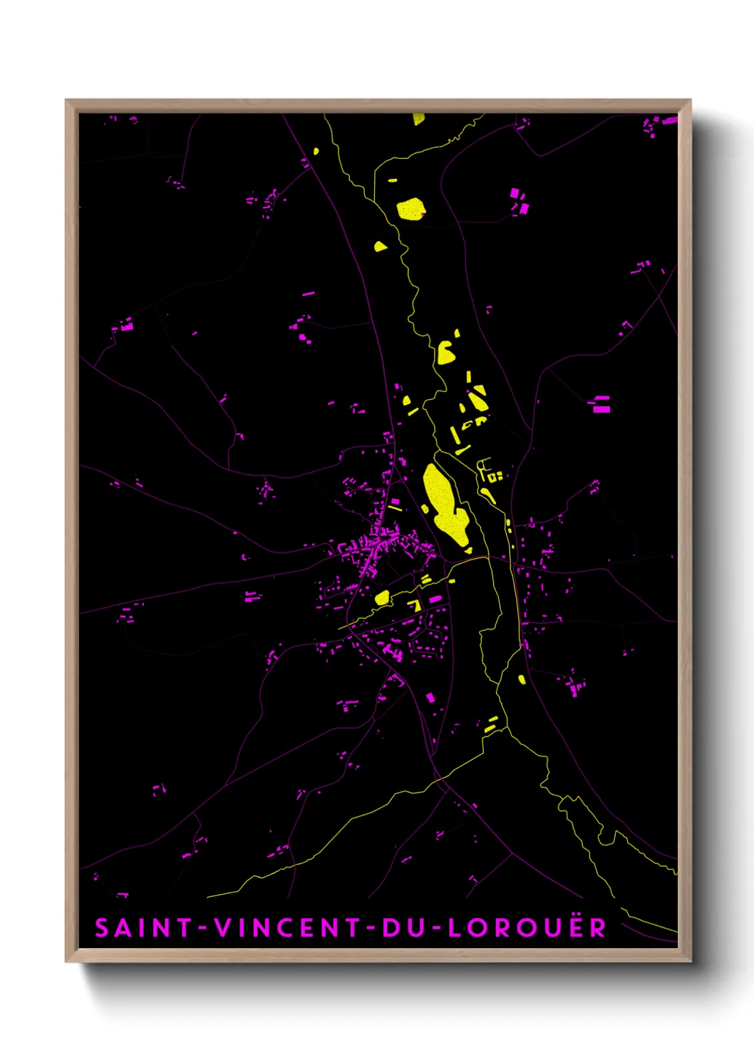 Un poster carteSaint-Vincent-du-Lorouër
