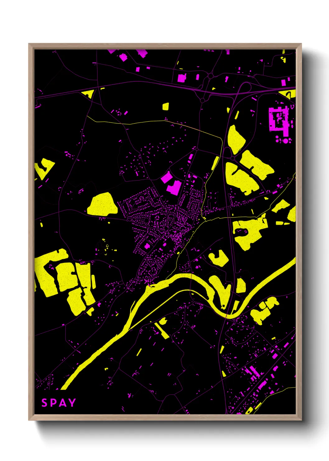 Une affiche de carte sur Spay