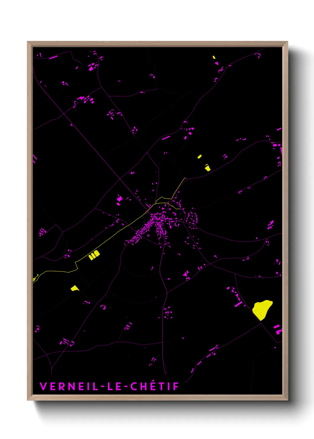 Un poster carteVerneil-le-Chétif