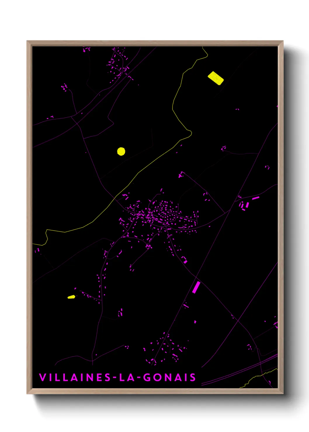 Un poster carteVillaines-la-Gonais