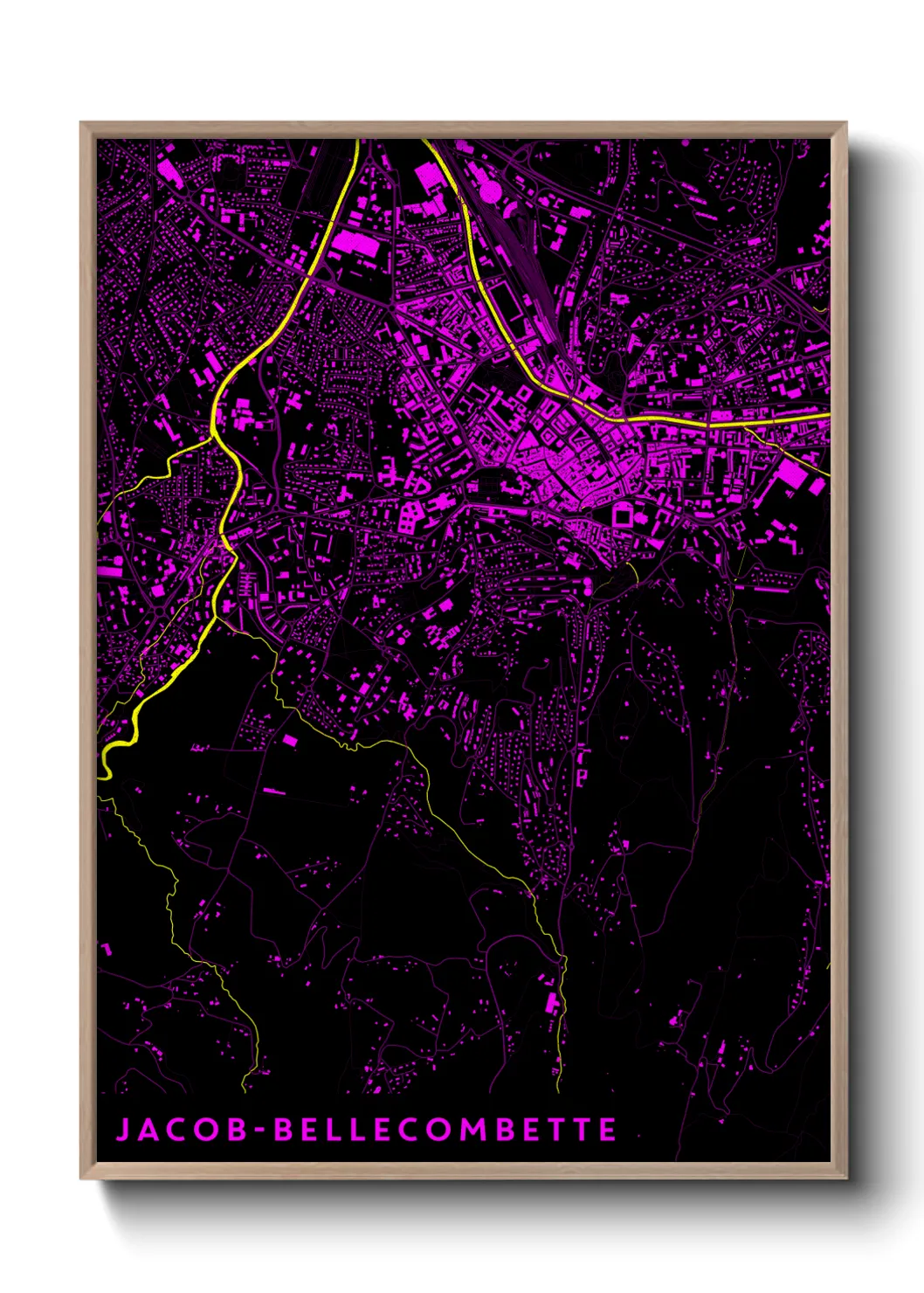 Un poster carteJacob-Bellecombette