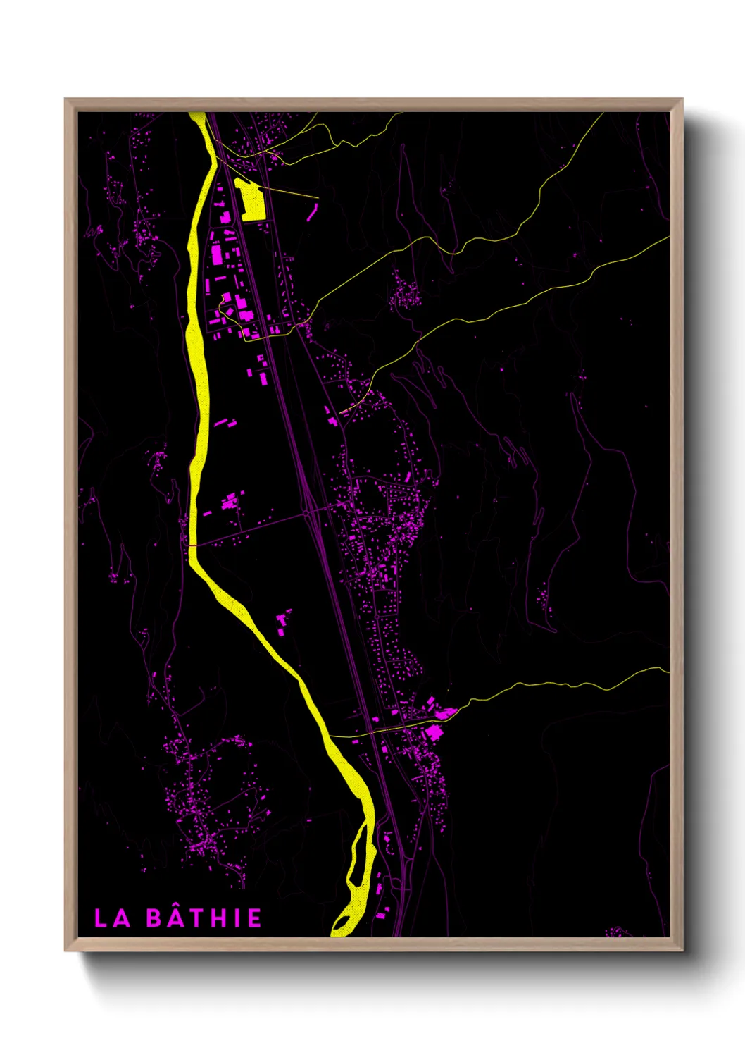 Un poster carteLa Bâthie