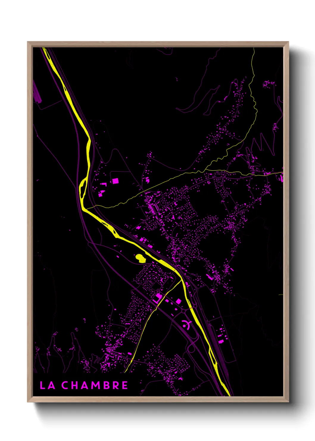 Une affiche de carte sur La Chambre