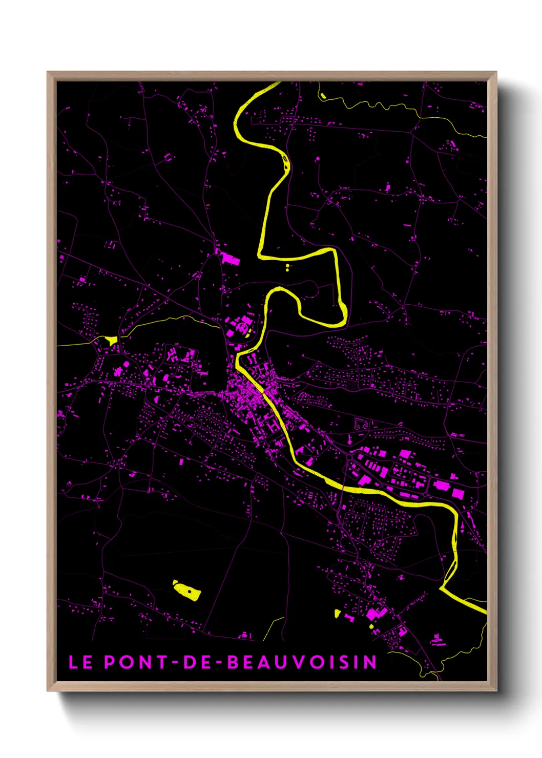 Un poster carteLe Pont-de-Beauvoisin