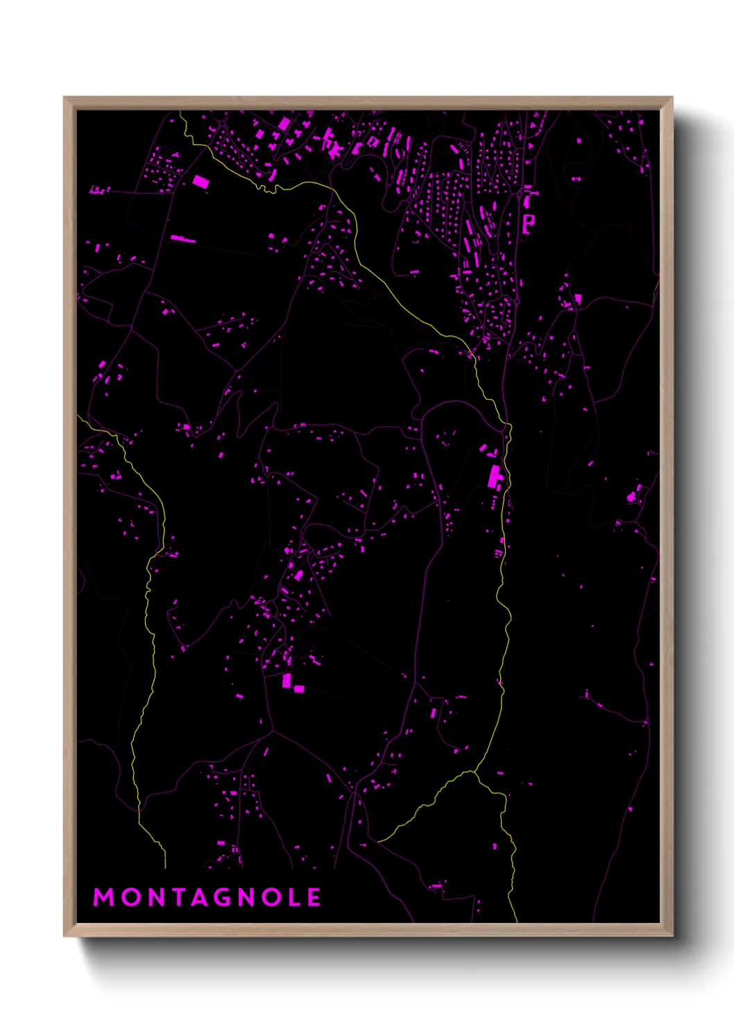 Une affiche de carte sur Montagnole
