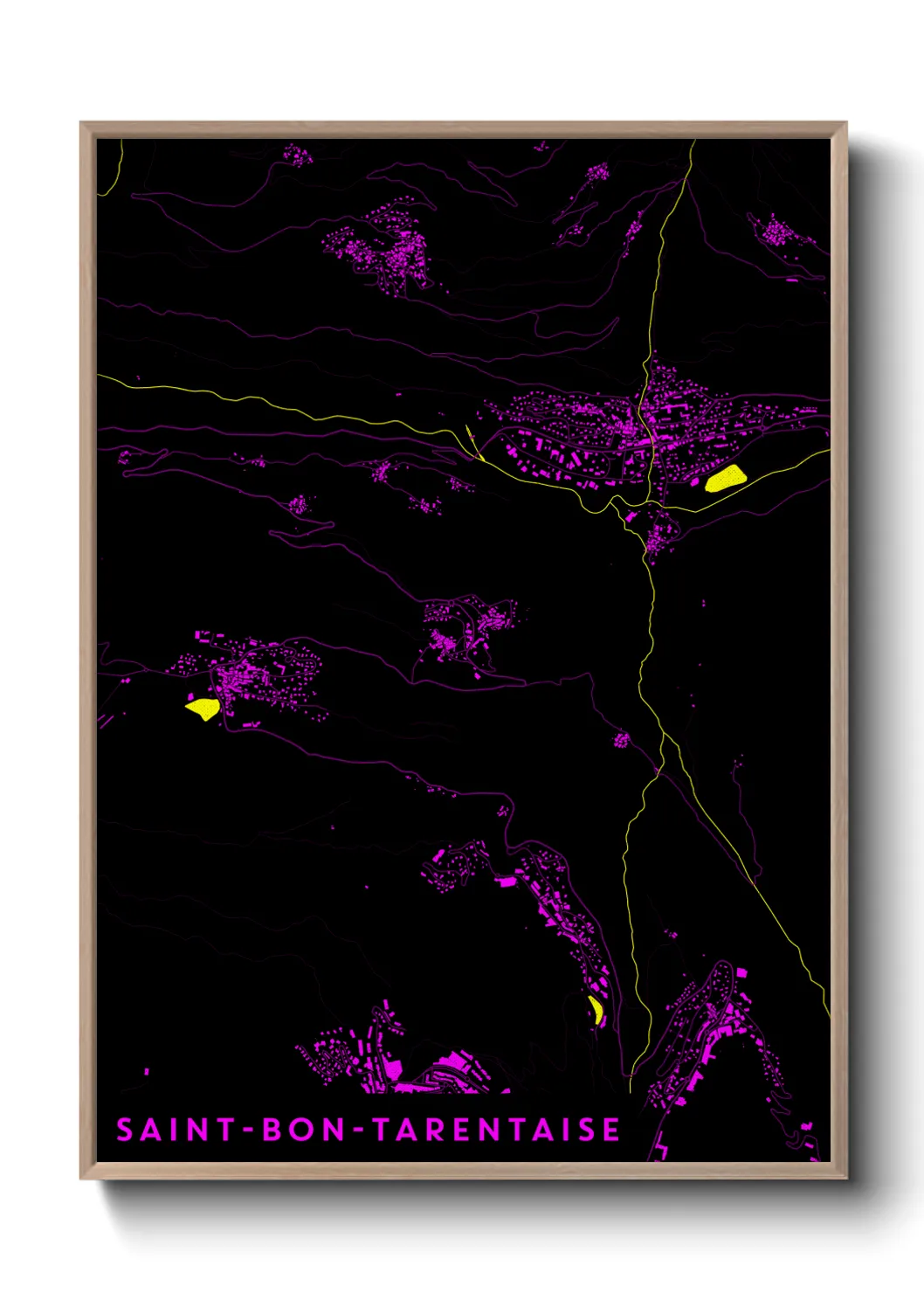 Un poster carteSaint-Bon-Tarentaise