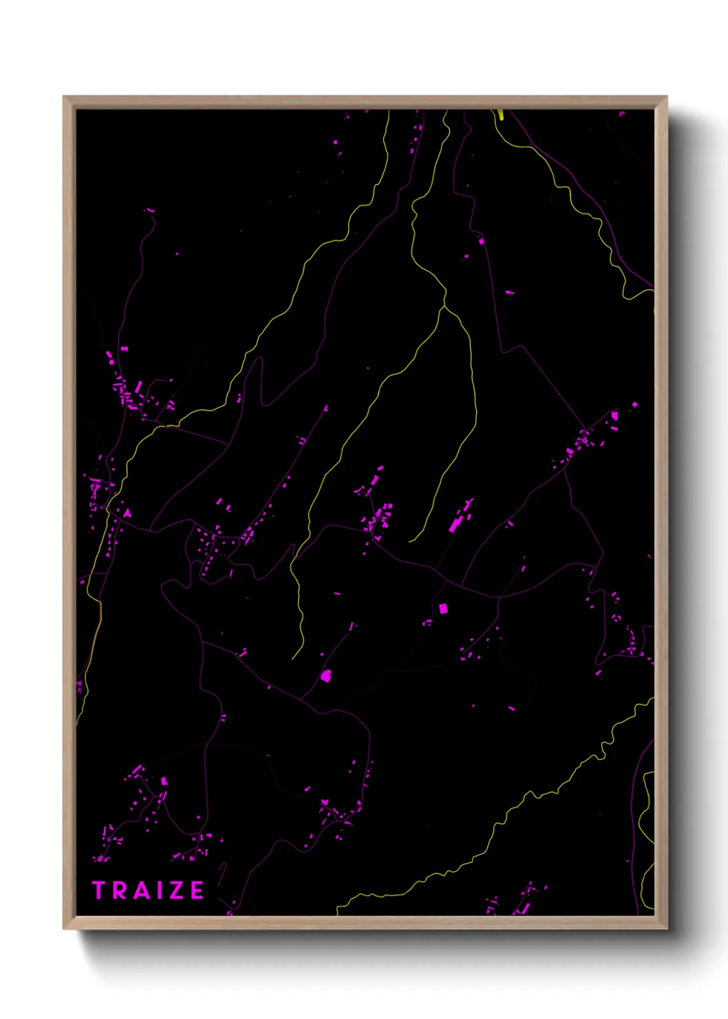 Une affiche de carte sur Traize