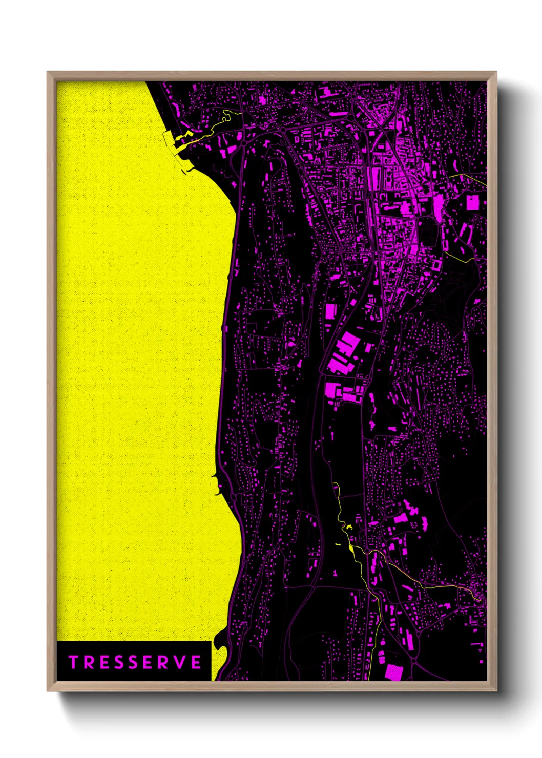 Une affiche de carte sur Tresserve