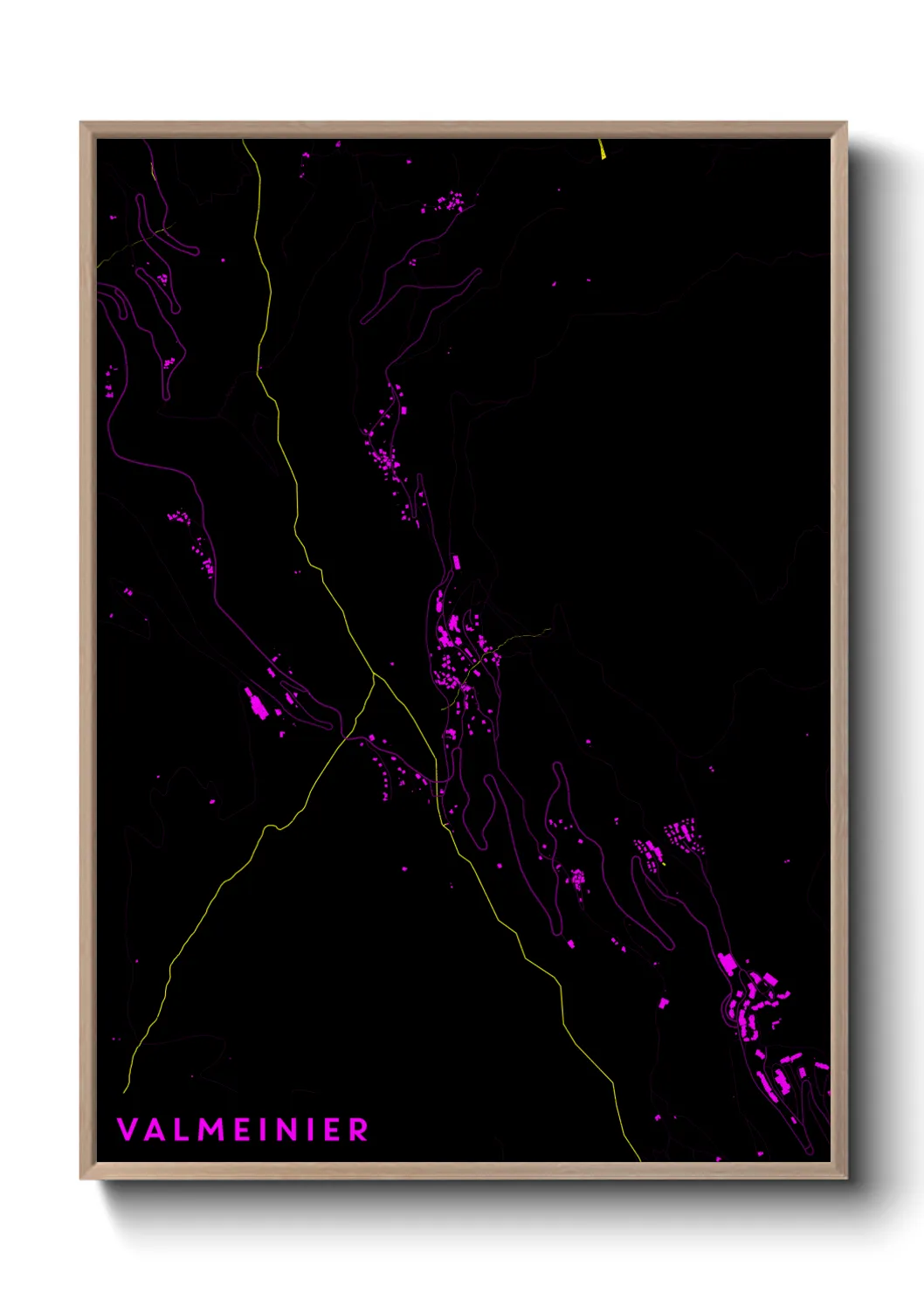 Un poster carteValmeinier