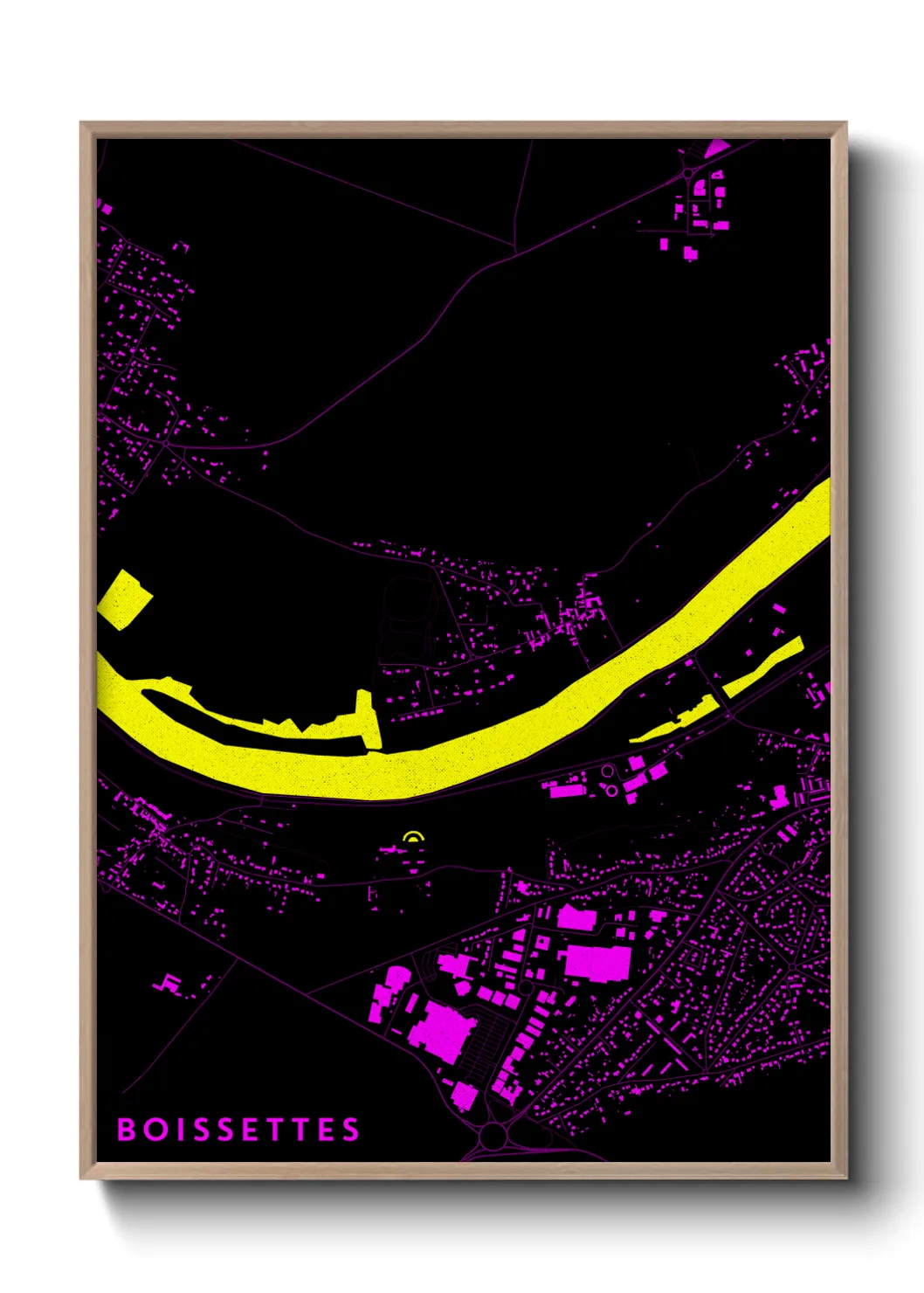 Une affiche de carte sur Boissettes