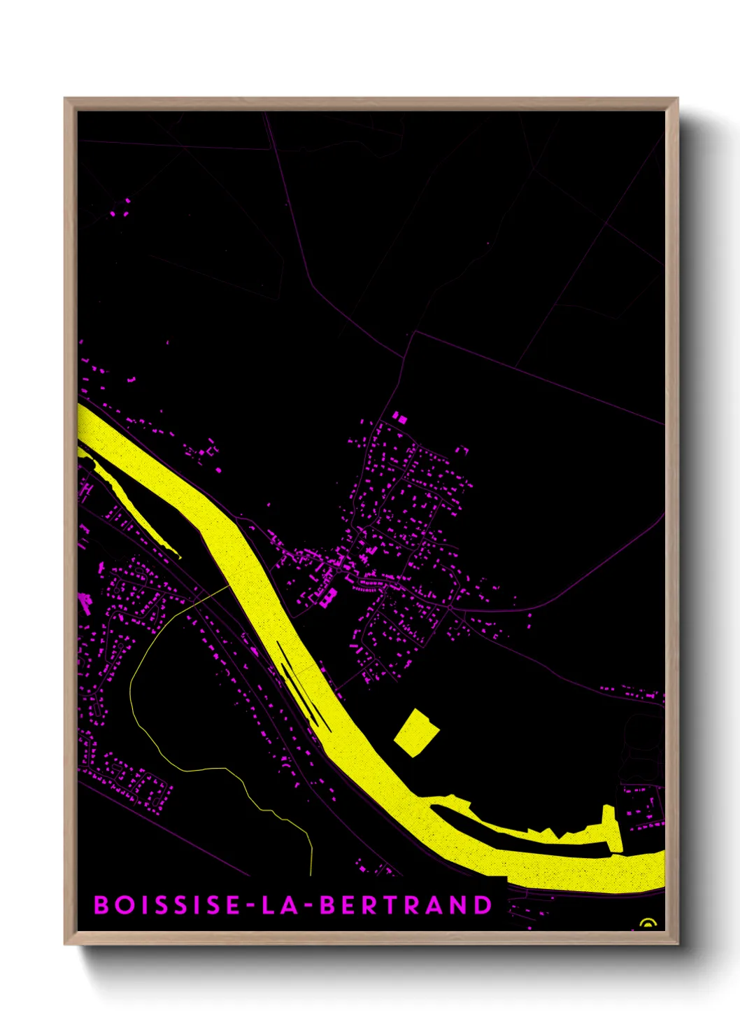 Une affiche de carte sur Boissise-la-Bertrand