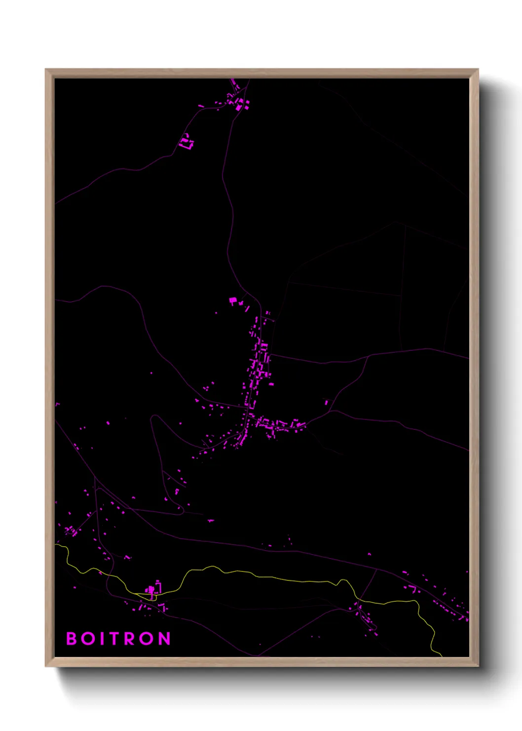 Une affiche de carte sur Boitron