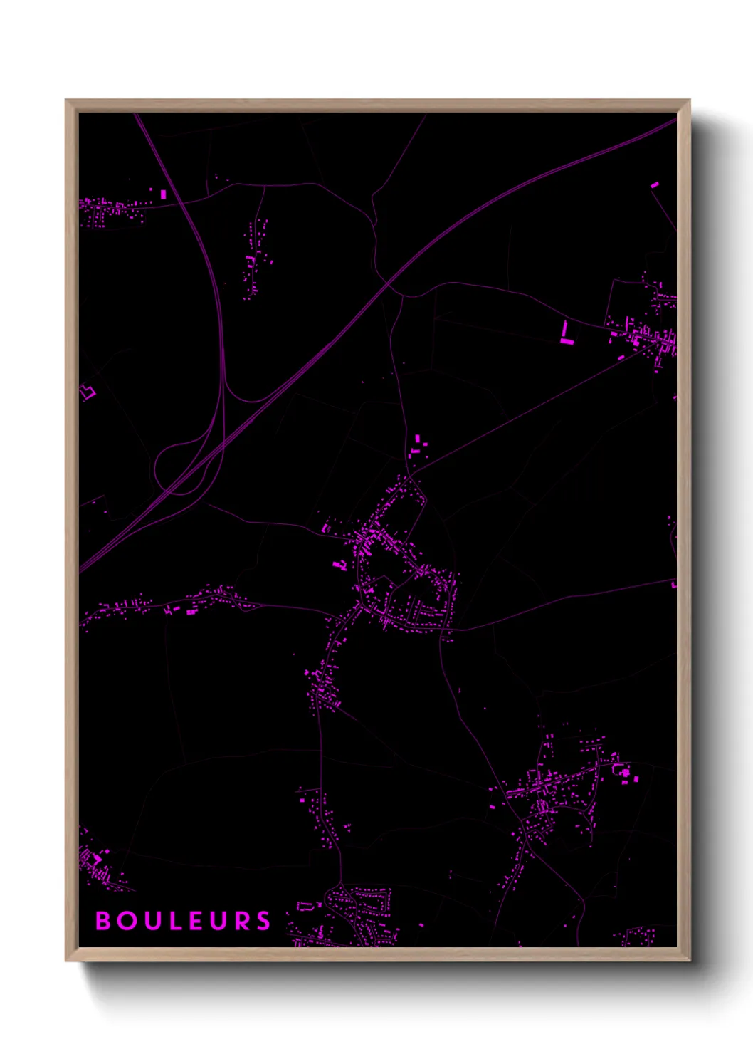 Une affiche de carte sur Bouleurs