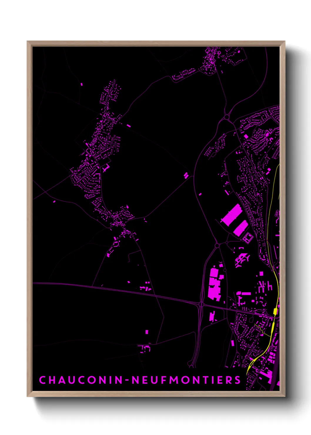 Un poster carteChauconin-Neufmontiers