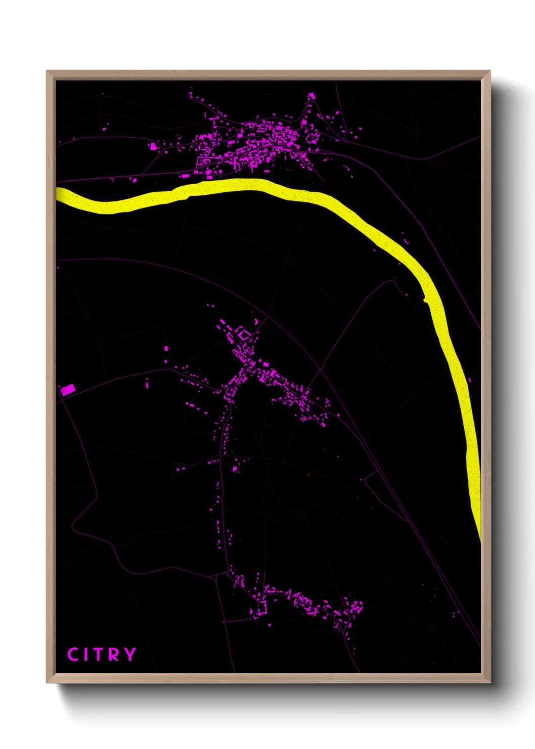 Une affiche de carte sur Citry