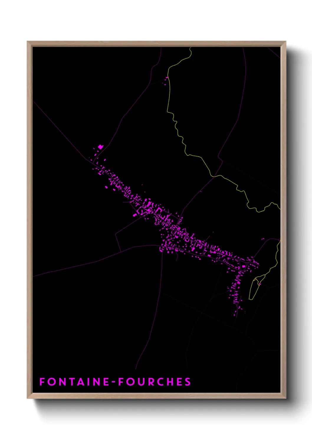 Un poster carteFontaine-Fourches