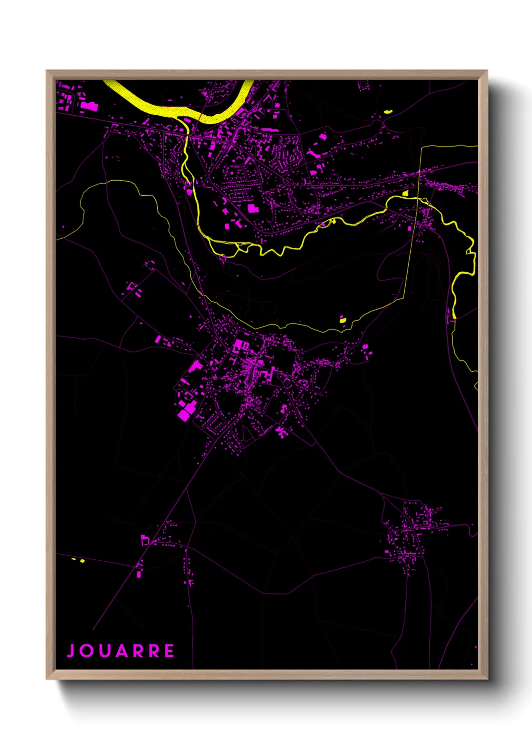 Une affiche de carte sur Jouarre