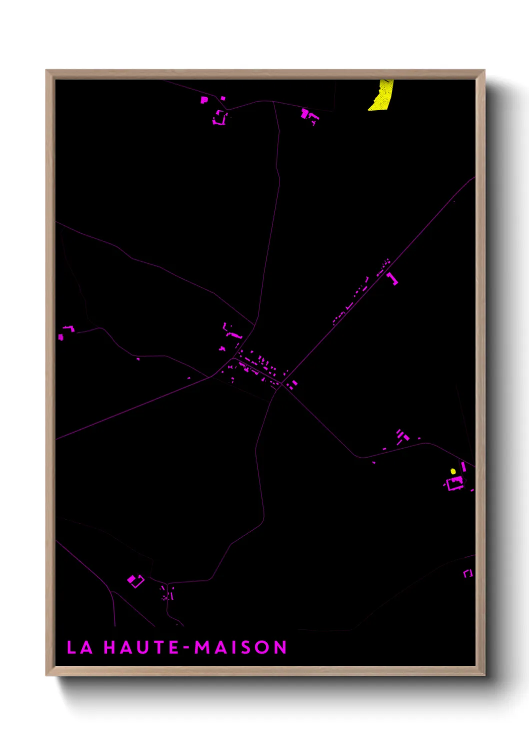 Une affiche de carte sur La Haute-Maison