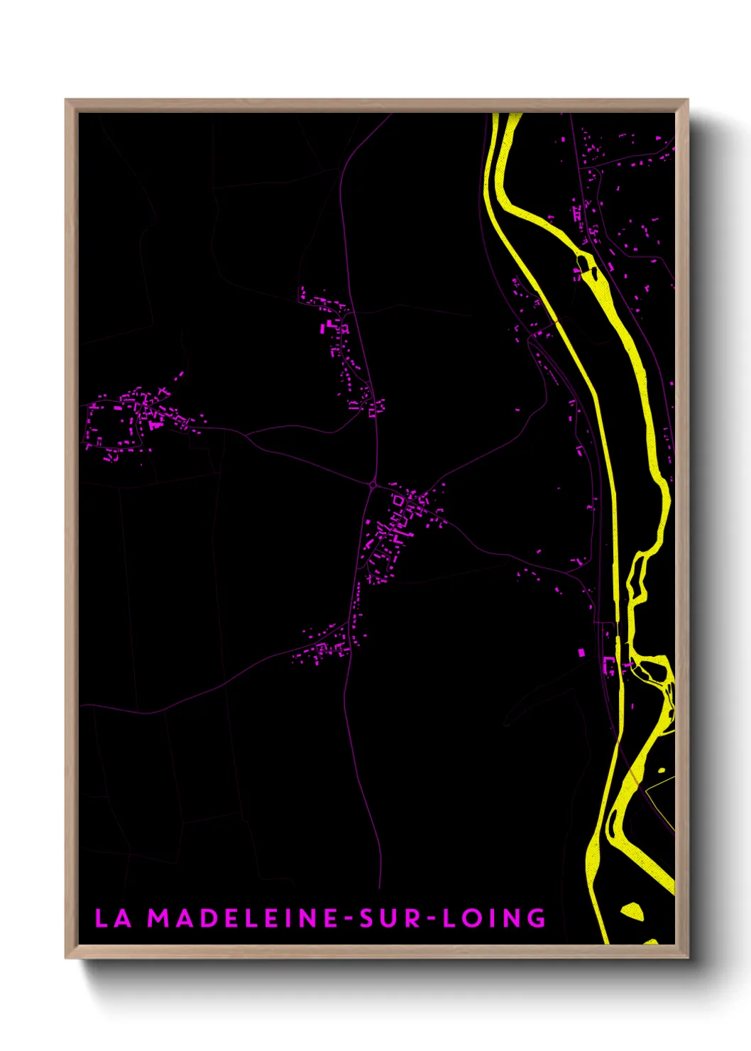 Un poster carteLa Madeleine-sur-Loing