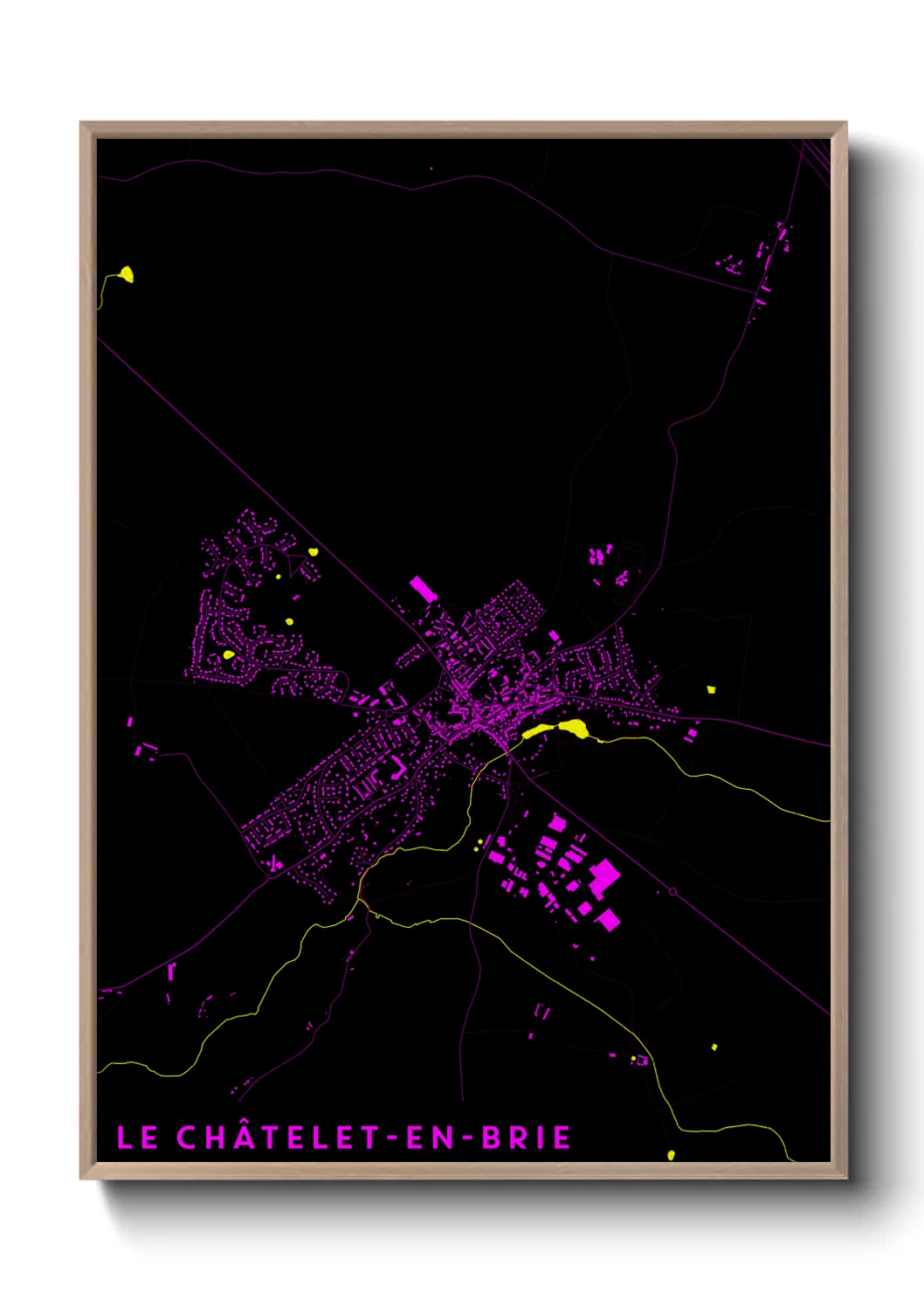 Un poster carteLe Châtelet-en-Brie