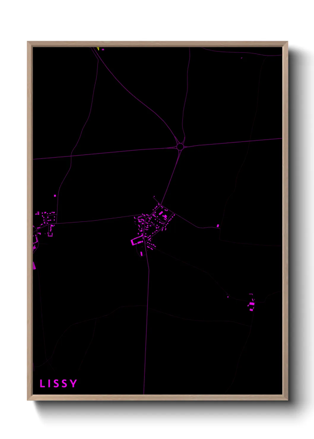 Une affiche de carte sur Lissy