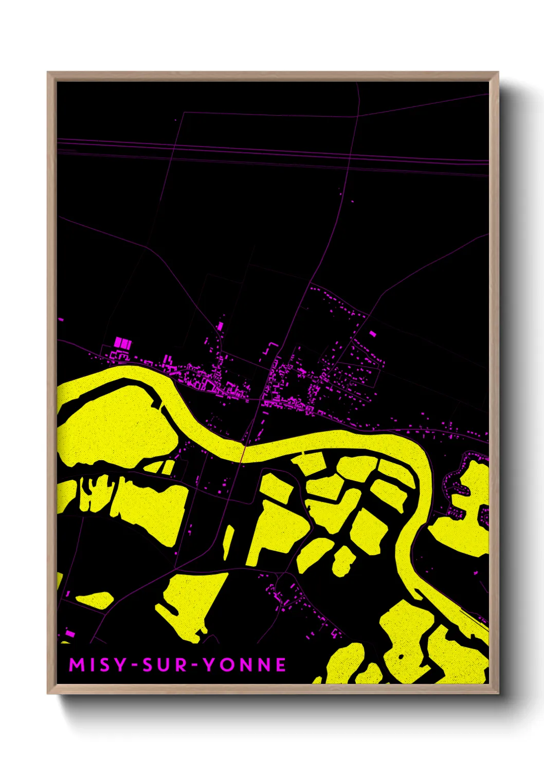 Une affiche de carte sur Misy-sur-Yonne