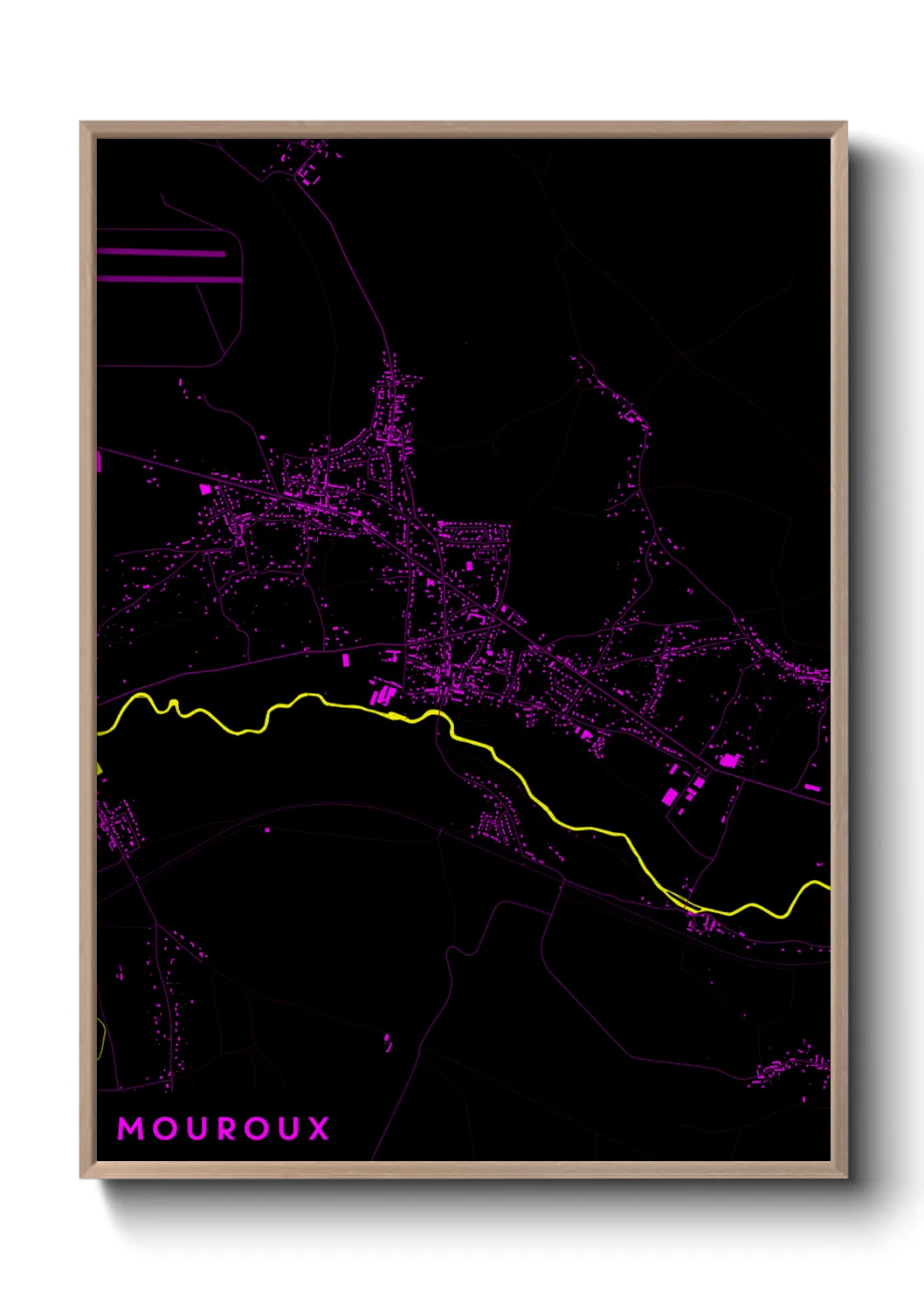 Une affiche de carte sur Mouroux
