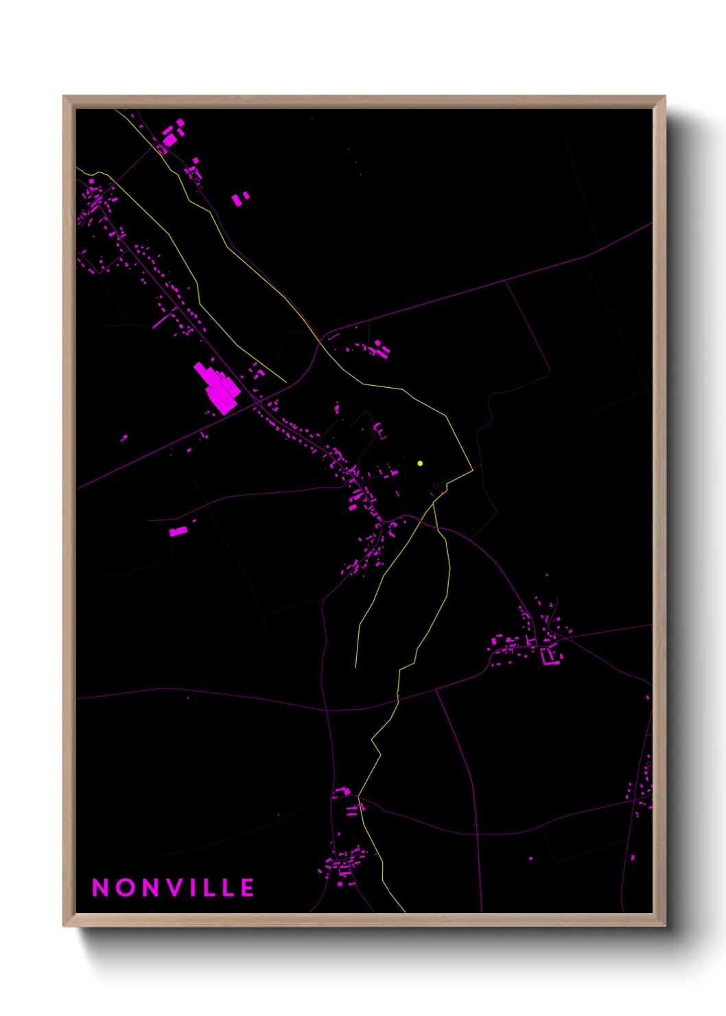 Une affiche de carte sur Nonville