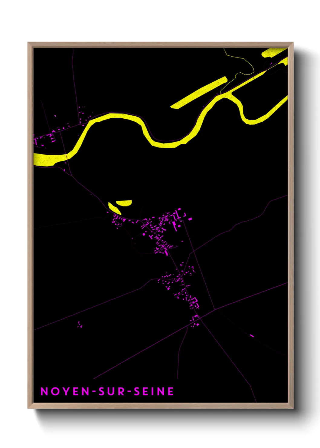 Un poster carteNoyen-sur-Seine